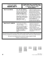 Preview for 48 page of GE XL44 Series Owner'S Manual & Installation Instructions