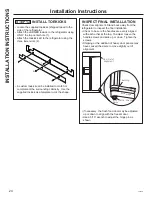 Preview for 24 page of GEAppliances PSB42 Owner'S Manual And Installation Instructions