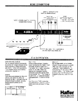 Preview for 3 page of Hafler T3 User Manual