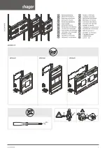 Preview for 1 page of hager univers N UC21LH1 Mounting Instructions
