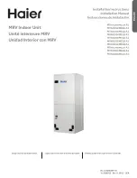 Preview for 1 page of Haier MVAX009ME2AA1 Installation Instructions Manual