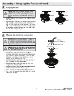 Preview for 9 page of HAMPTON BAY 91171 Use And Care Manual