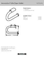 Preview for 1 page of Hans Grohe Accessories E 06596000 Specification Sheet