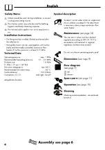 Preview for 4 page of Hans Grohe AXOR Starck 10411009 Instructions For Use/Assembly Instructions