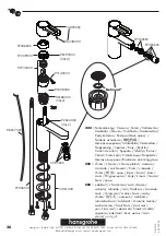 Preview for 36 page of Hans Grohe Metropol S 14061 Series Instructions For Use/Assembly Instructions