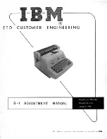 Preview for 2 page of IBM B-1 Adjustment Manual