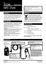 Preview for 2 page of Icom OPC-2328 Instructions