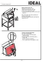 Preview for 41 page of IDEAL 4860 Operating Instructions Manual