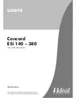 IDEAL Concord ESi 140 User Manual preview