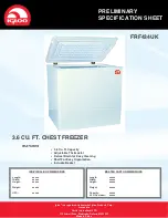 Igloo FRF434UK Specification Sheet preview