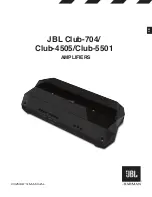 Preview for 1 page of J Club-704 Owner'S Manual