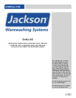 Preview for 5 page of Jackson DELTA Series Installation, Operation And Service Manual