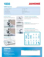 Preview for 2 page of Janome 1008 - Brochure