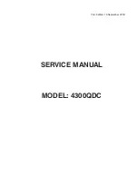 Janome 4300QDC Service Manual preview