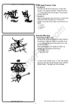 Preview for 20 page of Janome HD 1000 Instruction Manual