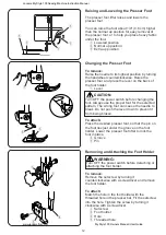 Preview for 12 page of Janome MyStyle 100 Instruciton Manual