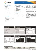 Preview for 2 page of JDS Uniphase IP Video Test Option HST-3000 Specifications