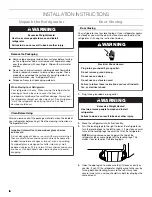 Preview for 6 page of Jenn-Air JUR24FRERS Use & Care Manual