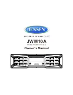 Jensen JWM10A Owner'S Manual preview