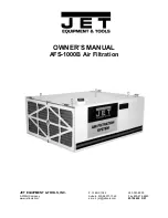 Preview for 1 page of Jet AFS-1000B Owner'S Manual