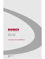 Preview for 20 page of K40 RL360i Owner'S Manual