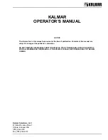 Preview for 3 page of Kalmar Ottawa t2 Operator'S Manual