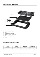 Preview for 2 page of Kalorik GR 45927 BK User Manual