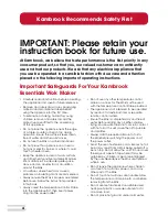 Preview for 5 page of Kambrook Essentials KEW5 Instruction Booklet