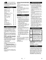 Preview for 47 page of Kärcher B 60 W Bp Manual
