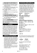 Preview for 8 page of Kärcher CV 30/1 Operating Instructions Manual