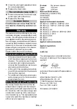 Preview for 13 page of Kärcher CV 30/1 Operating Instructions Manual