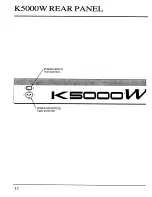 Preview for 13 page of Kawai K5000W Owner'S Manual