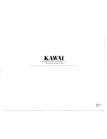 Preview for 112 page of Kawai KX1000 Owner'S Manual