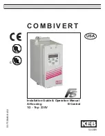 KEB COMBIVERT F5 Series Installation Manual & Operation Manual preview