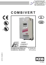 KEB COMBIVERT F5 Series Installation Manualline preview
