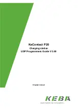 Preview for 1 page of Keba KeContact P20 Udp Programmers Manual