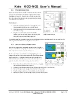 Preview for 5 page of Kele KCO-NO2 Preliminary User'S Manual