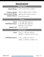 Preview for 11 page of La Crosse Technology BBB86088 User Manual