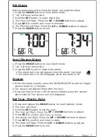 Preview for 4 page of La Crosse Technology W85923 Instructional Manual