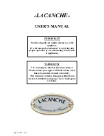 Preview for 25 page of Lacanche RULLY General Manual