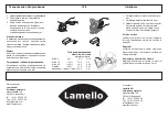 Preview for 128 page of Lamello Classic X Operating Instructions Manual