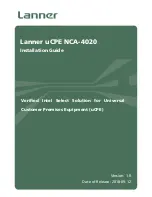 Lanner uCPE NCA-4020 Installation Manual preview