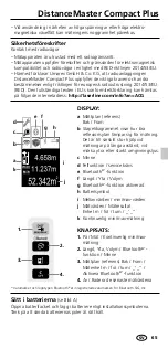 Preview for 65 page of LaserLiner DistanceMaster Compact Plus Operating Instructions Manual