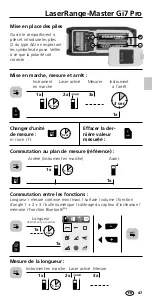 Preview for 47 page of LaserLiner LaserRange-Master Gi7 Pro Operating Instructions Manual