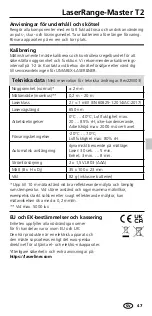 Preview for 47 page of LaserLiner LaserRange-Master T2 Manual