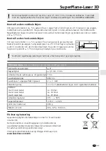 Preview for 49 page of LaserLiner SuperPlane-Laser 3D Operating Instructions Manual