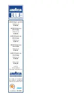 Preview for 2 page of LAVAZZA LB2300 SINGLE CUP Maintenance Manual For Technical Assistance