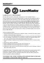 Preview for 39 page of LawnMaster NPTGSP2517A Operator'S Manual