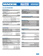 Preview for 2 page of Mackie ONYX 1220i User Manual