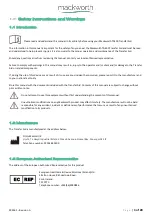 Preview for 3 page of Mackworth TA400 User Manual